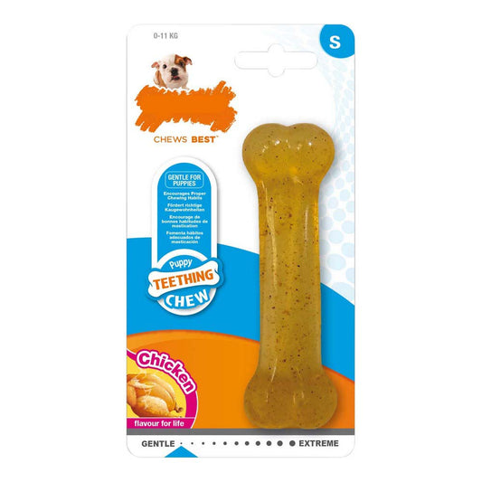 Dog teether Nylabone Size S Chicken Thermoplastic Puppies