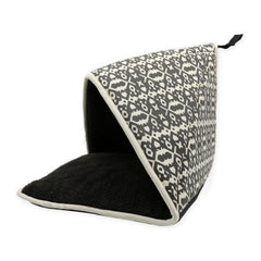 Dog Bed Aimé Small Black 40 x 40 x 40 cm White