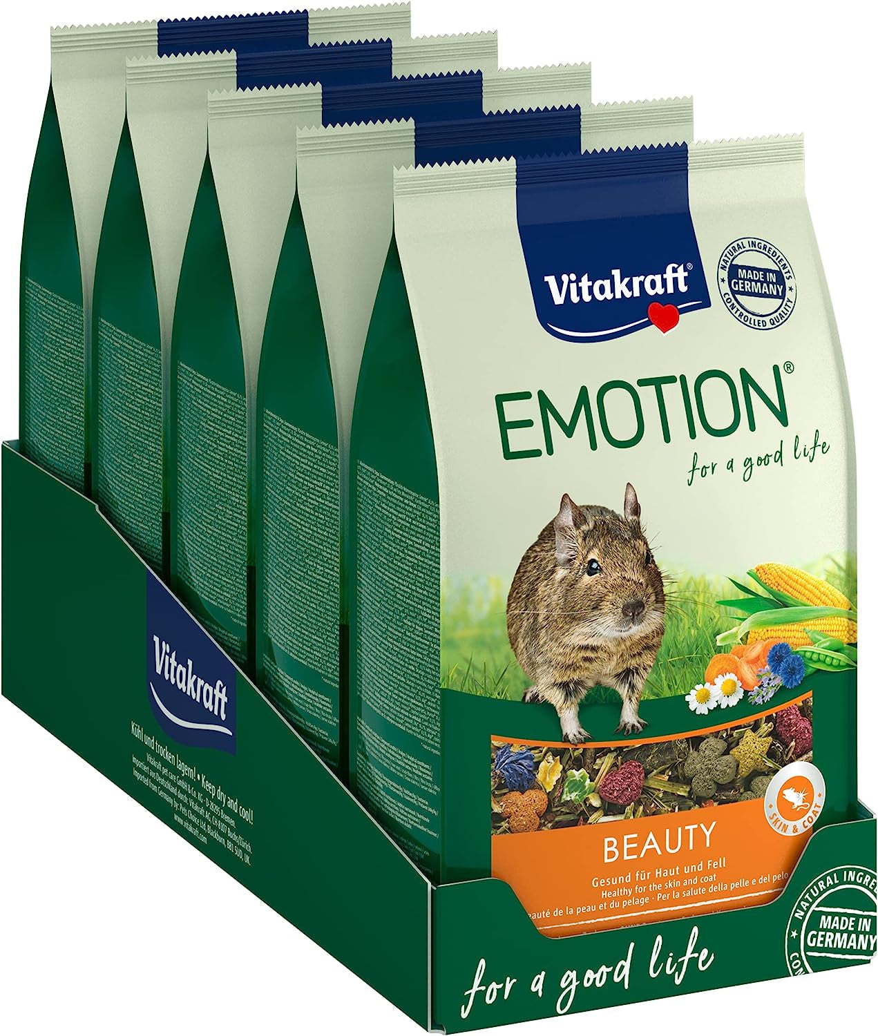 Nagerfutter Degus Emotion Beautysel. Allage, 5X 600G