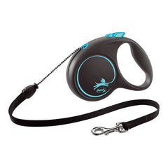 Dog Lead Flexi BLACK DESIGN 5 m Blue XS size