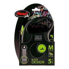 Dog Lead Flexi BLACK DESIGN 5 m Size S Green