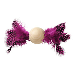 Cat toy Hunter Mala Feathers Pink Ball (4 cm)