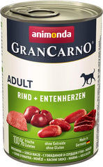 animonda GranCarno Adult Dog Beef & Duck Hearts 6 x 400 g