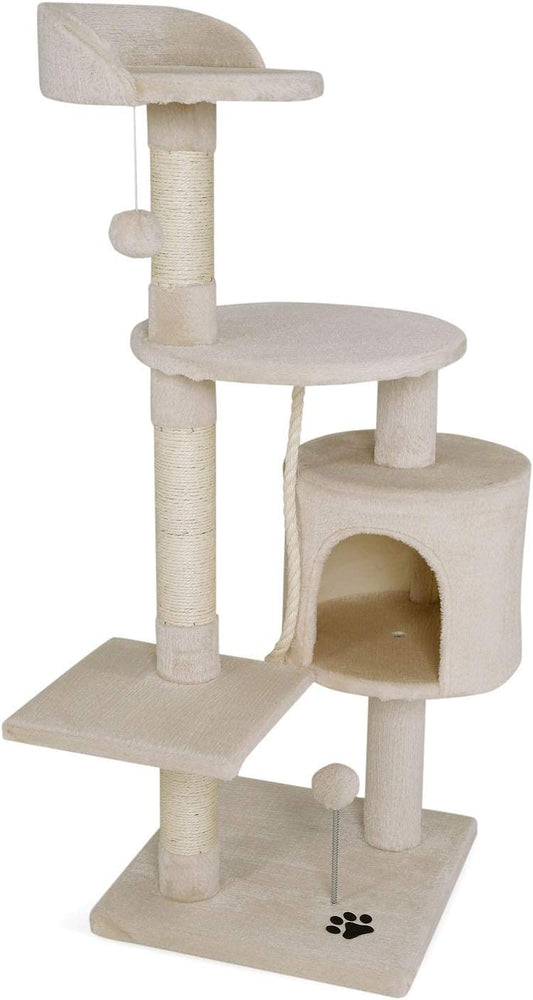 Lionto KB00201 Cat Tree 112cm Beige