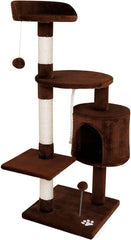 Lionto KB00202 Cat Tree 112cm Brown