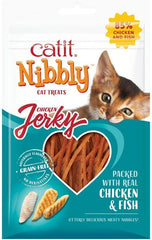 Catit Nibbly Jerky Chicken & Fish Chew Strips 30g (3pcs.)