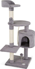 lionto KB00207 Cat Tree 112cm Gray