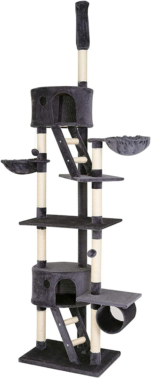 lionto KB00403 Cat Tree XXL 230-250cm Dark Gray