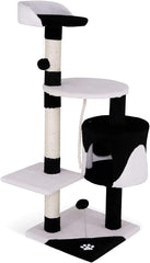 Lionto KB00208 Cat Tree 112cm Black/White