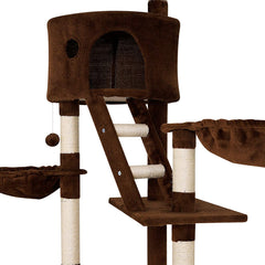 lionto KB00402 Cat Tree XXL 230-250cm Brown