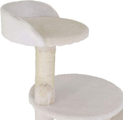 Lionto KB00206 Cat Tree 112cm Beige/White