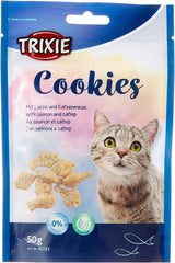 Trixie 42743 Cookies Salmon & Catnip 50g