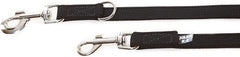 Julius-K9 IDC Color&Gray Leash With Double Carabiner Clip 20mm 2.2m Black