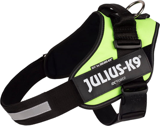 Julius-K9 IDC Power Harness L/Size 1 Neon Green