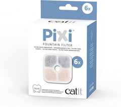 Catit 43722 Pixi Water Fountain Filter 6 Pack