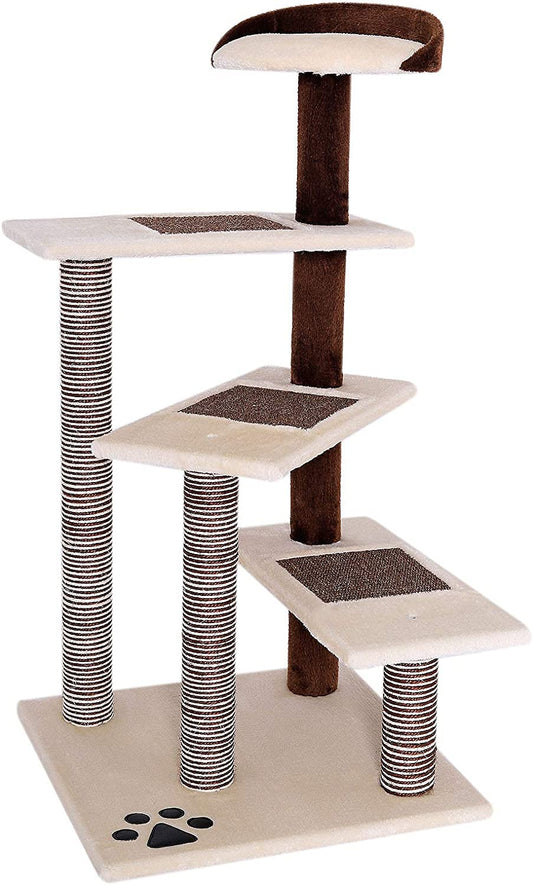 lionto KB00803 Cat Scratching Post 100 cm Beige/Brown