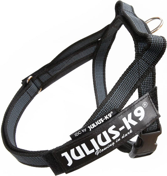 Julius-K9 IDC Color&Gray Lightweight Belt Harness XS/Mini-Mini Black