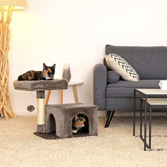 lionto KB00345 Cat Tree 50cm Dark Gray