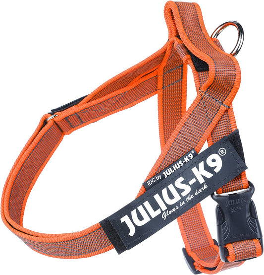 Julius-K9 IDC Color&Gray Lightweight Belt Harness M/Size 0 Orange