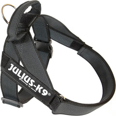 Julius-K9 IDC Color&Gray Lightweight Belt Harness M/Size 0 Black