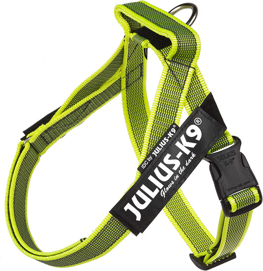 Julius-K9 IDC Color&Gray Lightweight Belt Harness XS/Mini-Mini Neon