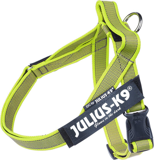 Julius-K9 IDC Color&Gray Lightweight Belt Harness S/Mini Neon