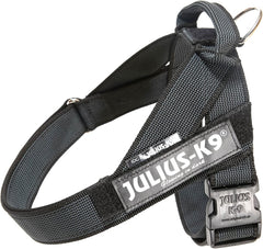 Julius-K9 IDC Color&Gray Lightweight Belt Harness L/Size 1 Black