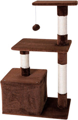 lionto KB00251 Cat Tree 85cm Brown