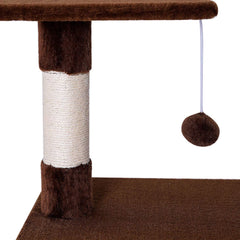 lionto KB00251 Cat Tree 85cm Brown