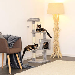 lionto KB00207 Cat Tree 112cm Gray