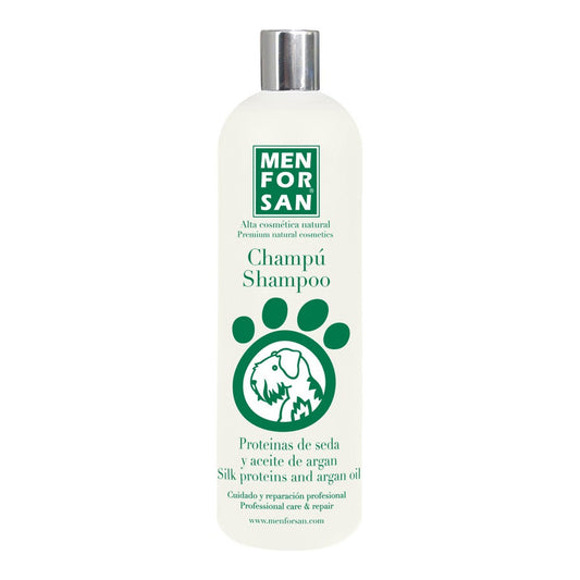 Menforsan Silk Protein And Argan Oil Shampoo For Dogs (1L)