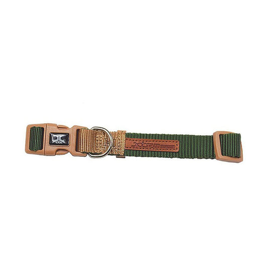 Dog collar Nayeco Beige Green (30-40 x 1,5 cm)