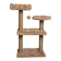 Scratching Post for Cats Gloria Níger 110 x 40 x 86 cm Tree Beige