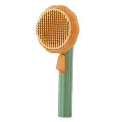 Cat Brush Comb Pet Pumpkin Comb for Dogs Cats Dog Hair Remover Brush Pet Hair Shedding Self Cleaning Comb Pet Grooming Tools