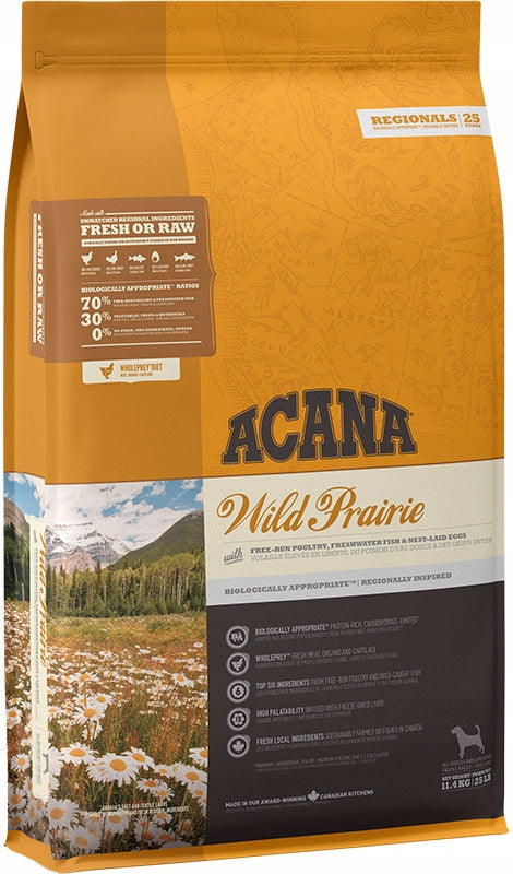 Acana Wild Prairie Adult Dog Chicken & Turkey 11.4kg