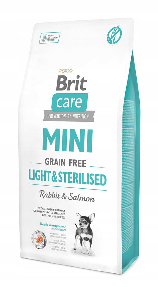 Brit Care Grain Free Light & Sterilised Mini Rabbit & Salmon 7kg