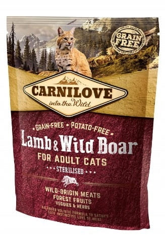 Carnilove Cat Lamb & Wild Boar Sterilized 400g