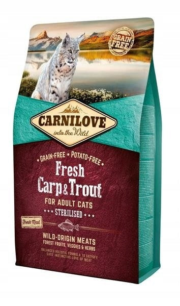 Carnilove Fresh Carp & Trout For Sterilized Adult Cats 6kg