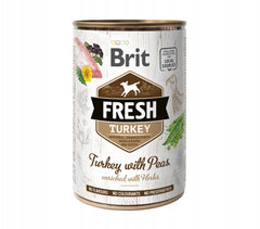 Brit Fresh Adult Dog Turkey & Peas 400g