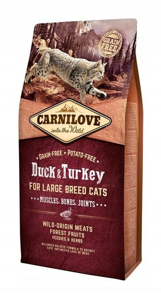 Carnilove Cat Duck & Turkey Large Breed 6kg