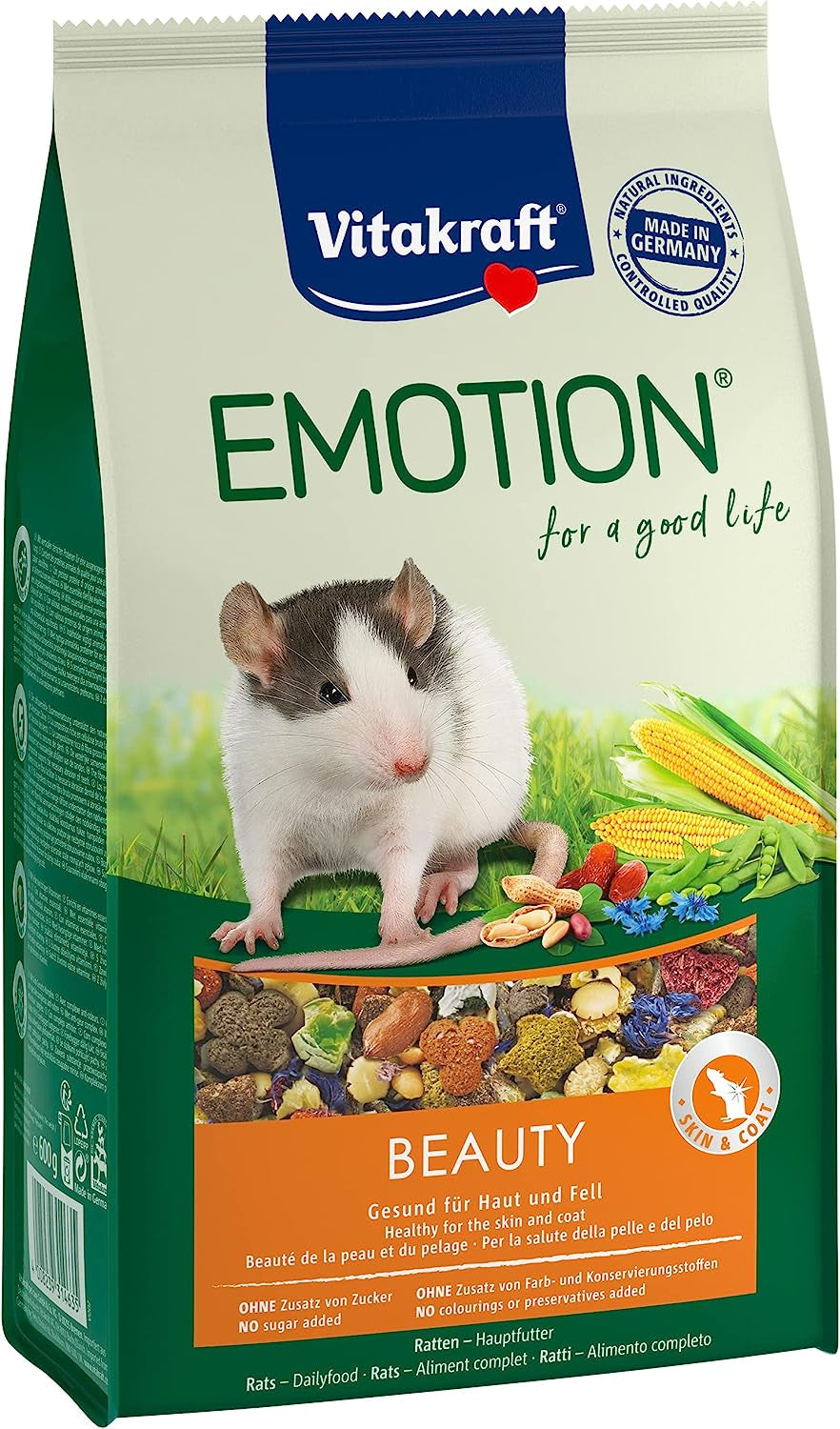 Nagerfutter Ratten Emotion Beauty All Age (5X 600 G)